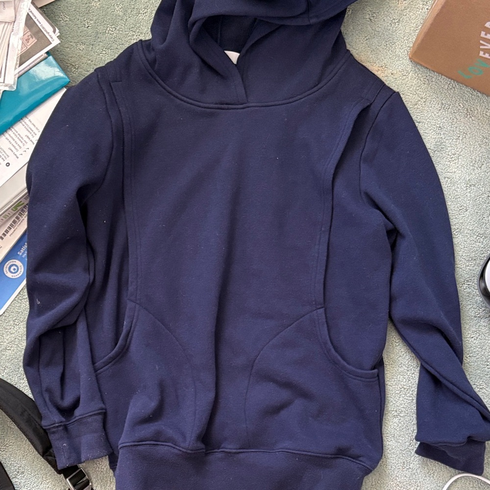 Latched Mama Deep Blue Hoodie Sweater
